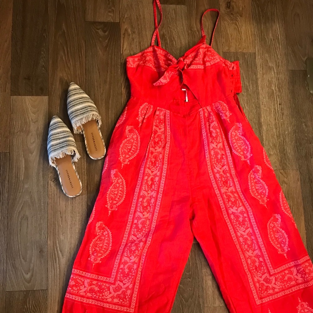 NWT Free People size 12 jumpsuit fun in the sun